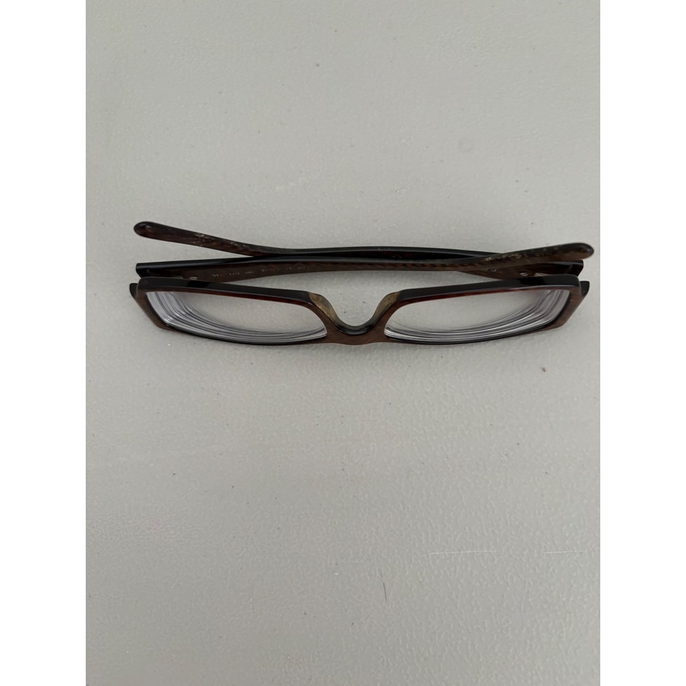 Prada Eyeglasses Frames Only Rectangular Brown Vp… - image 4